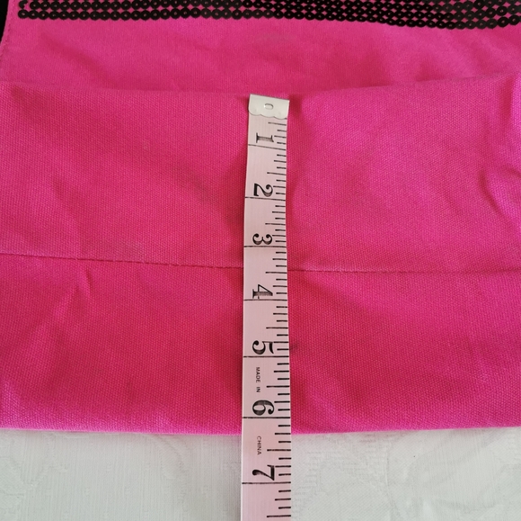 Vintage Victoria's Secret Black Pink Sequence Bag - Picture 8 of 9